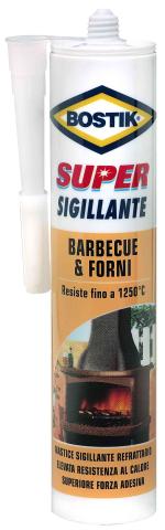 12,0 PZ Di BOSTIK SIGILLANTE BARBECUE  FORNI 530 G CARTUC