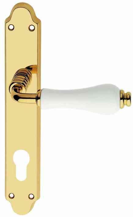 1,0 CP Di MANIGLIA OTTONE DALIA Q 8/85 F.Y. CARAMICA LUC BIA