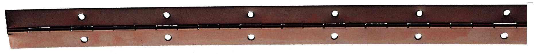 4,0 PZ Di CERNIERA A METRO 32 X 0,7 MM X 3,5 M BRUNITO
