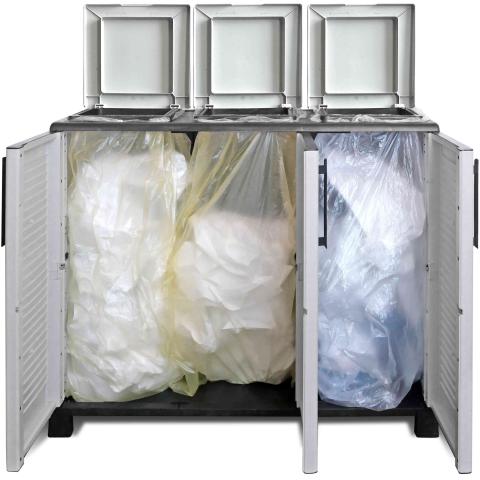 1,0 PZ Di PATTUMIERA ART PLAST 3 ANTE 102X37XH90 CM