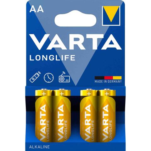 20,0 BL Di VARTA LONGLIFE ALCALINE STILO BL.4 PZ *