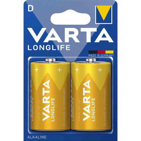 10,0 BL Di VARTA LONGLIFE ALCALINE TORCIA  BL.2 PZ *