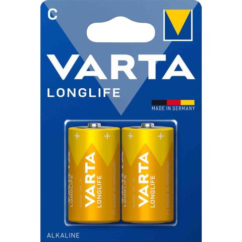 10,0 BL Di VARTA LONGLIFE ALCALINE 1/2 TORCIA BL.2 PZ *