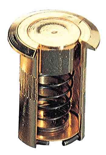 20,0 PZ Di POZZETTO A MOLLA OTTONE LUCIDO D 22X30 MM*
