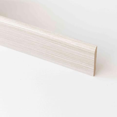 10,0 PZ Di BATTISCOPA  70X10 MM MDF 240 CM ROVERE SBIANCATO