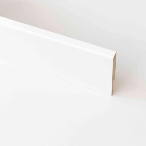 5,0 PZ Di BATTISCOPA  80X11 MM MDF 240 CM BIANCO