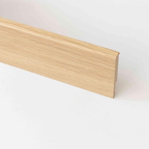 5,0 PZ Di BATTISCOPA  80X11 MM MDF 240 CM ROVERE NATURALE