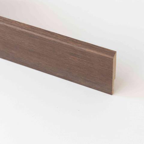 5,0 PZ Di BATTISCOPA  80X11 MDF 240 CM NOCE SCURO