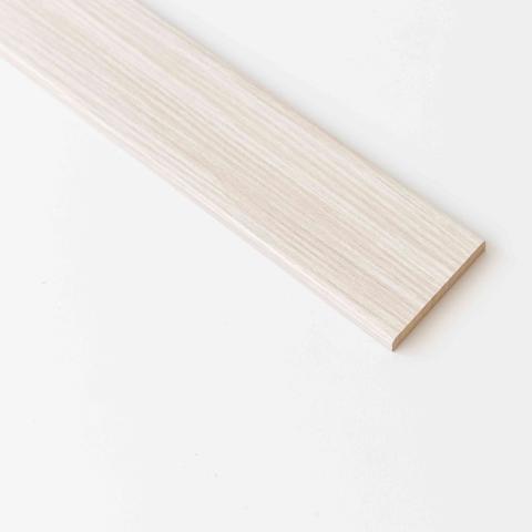 10,0 PZ Di COPRIFILO 70X10 MM MDF 240 CM ROVERE SBIANCATO R6
