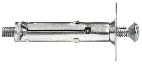 100,0 PZ Di MINI TASSELLO VITE E RONDELLA D 6 MM ACC ZINCOCR