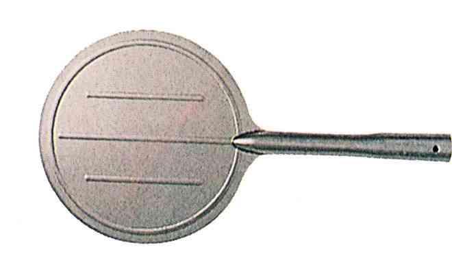 1,0 PZ Di PALA PER PIZZA ACCIAIO INOX D 19 CM S/MANICO     3