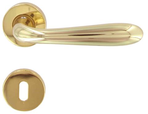1,0 PZ Di MANIGLIA ZAMA GOCCIA C/BOCCHETTA ORO LUCIDO V