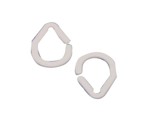 18,0 CF Di ANELLI PER TENDA DOCCIA BIANCO 16 PZ