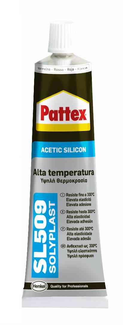 1,0 PZ Di SILICONE ALTE TEMPERATURE PATTEX SL509 ROSSO 70 ML
