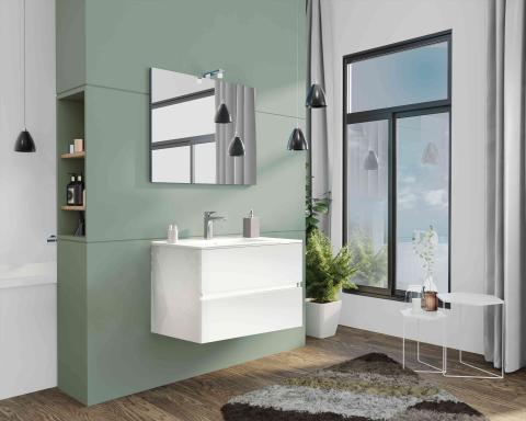1,0 PZ Di MOBILE BAGNO NEW SPLASH  80 SOSP. BIANCO