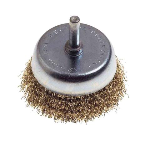 1,0 PZ Di POGGI 480.00 SPAZZOLA A TAZZA ACCIAIO G6 D 50 MM