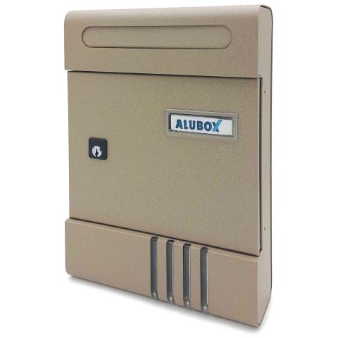 1,0 PZ Di CASSETTA POSTALE ALUBOX SE 20,4X7X29 CM SABBIA