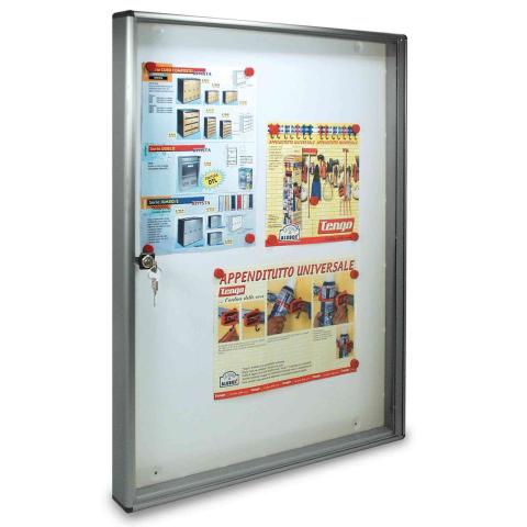 1,0 PZ Di BACHECA FONDO MAGNETICO ALUBOX BC5 55X5X73 ARG