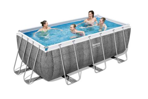 1,0 PZ Di PISCINA C/TELAIO COMPLETA 412X201X122H 56722