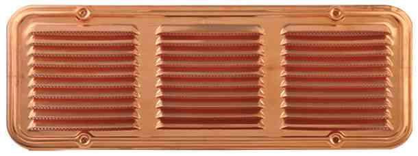 1,0 PZ Di GRIGLIA AERAZIONE RAME 14X36 CM