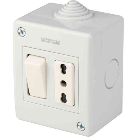 1,0 PZ Di POLYPOOL PP0171X CASSETTA EST. IP40 CON PULSANTE+P