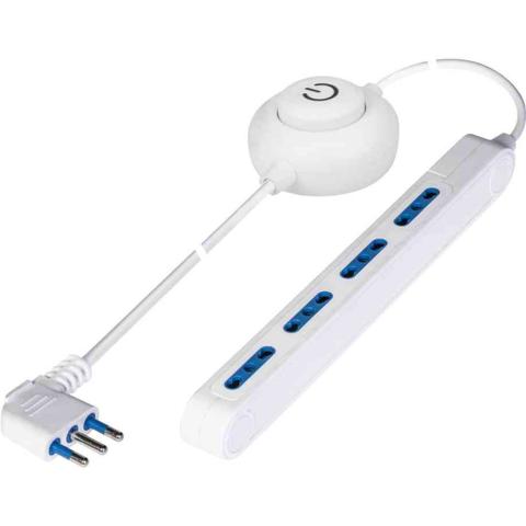 1,0 PZ Di POLYPOOL PP2523 MULTIPR 4 PRESE BIP. SALVASP.+INTE