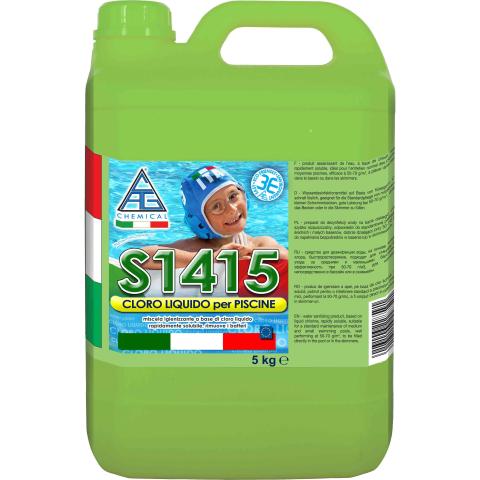 4,0 PZ Di CLORO LIQUIDO X PISCINE KG. 5 S1415