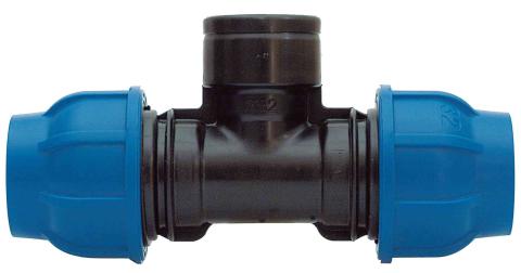 5,0 PL Di PL RACCORDO NYLON TEE F D 20 X 1/2 X 20 MM