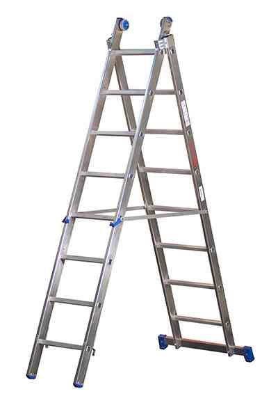 1,0 PZ Di SCALA ALL. AZZURRA 12+12 GRADINI H 360-640 CM