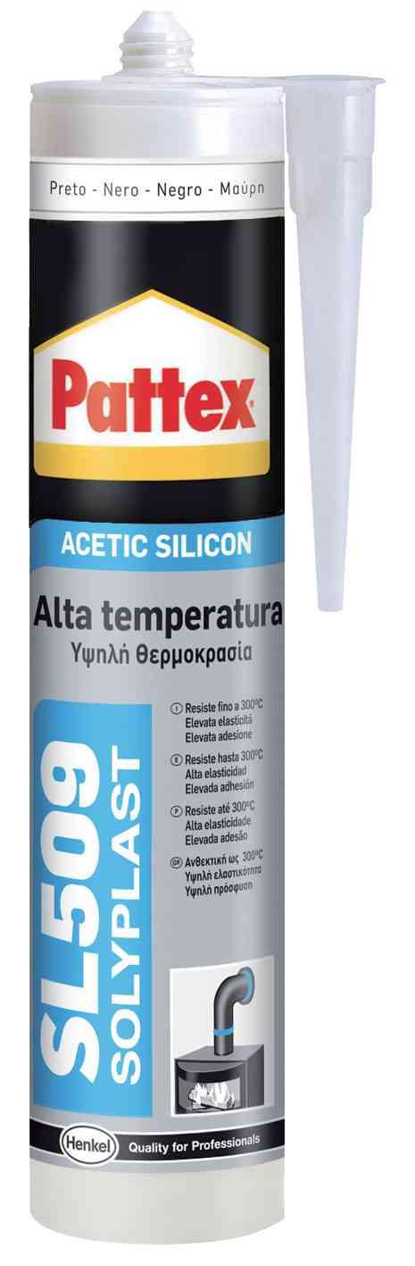 1,0 PZ Di CARTUCCIA SILICONE ALTE TEMP. SL509 NERO 300 ML