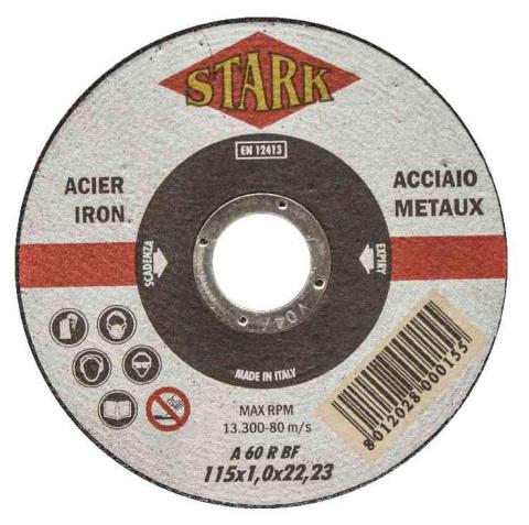 50,0 PZ Di STARK DISCO PER FERRO D 115X1,0 MM