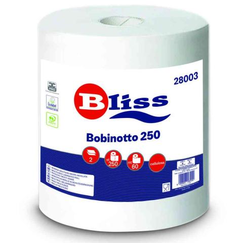 8,0 RT Di BOBINA CARTA 250 STRAPPI PURA CELLULOSA 28003