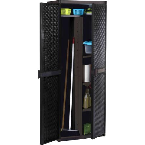 1,0 PZ Di ARMADIO RATTAN  CM.65X45X172H P/SCOPE ANTRACITE