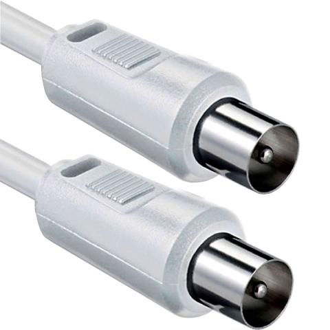 1,0 PZ Di PROLUNGA ANTENNA TV  1,5 ML BIANCA