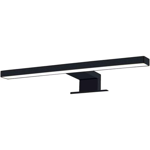 1,0 PZ Di APPLIQUE DA BAGNO LED CM. 30 NERO LAMPO