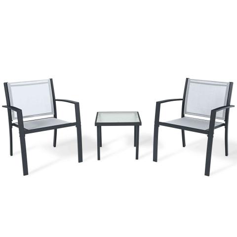 1,0 PZ Di SALOTTO HAVANA 3 PZ  ACCIAIO TORTORA