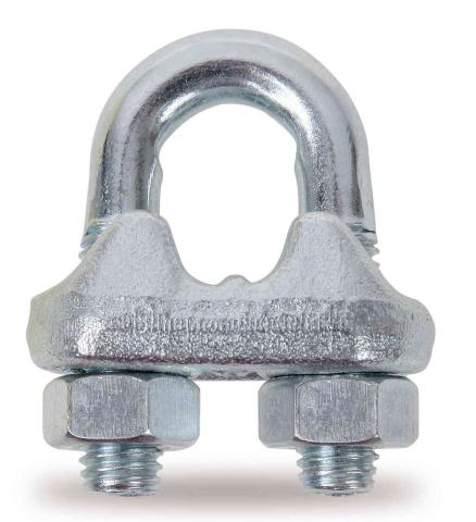 6,0 BL Di BL MORSETTO PER FUNE ACCIAIO D 16 MM ROBUR  2 PZ