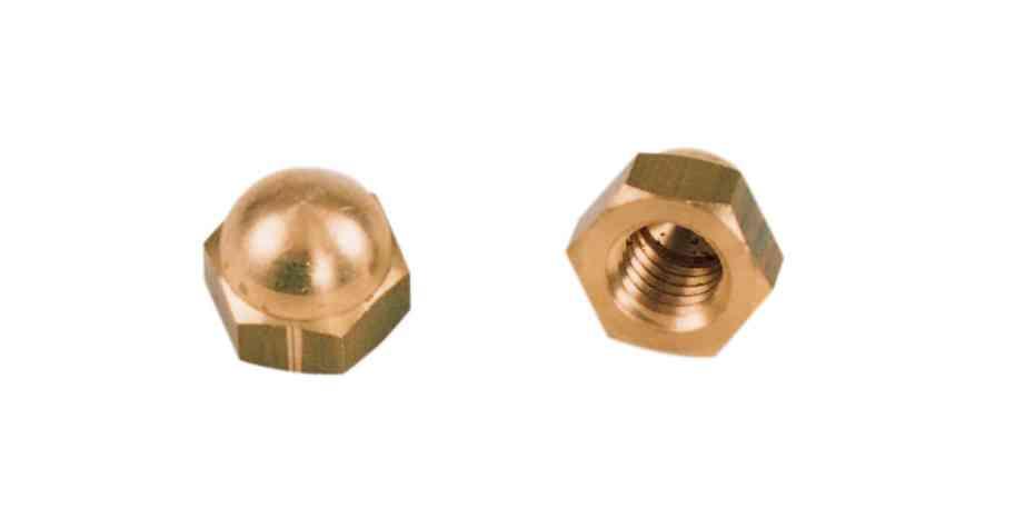 5,0 SC Di SC DADO CIECO OTTONE 10 MA DA  2 PZ
