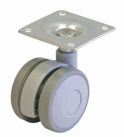 4,0 BL Di BL RUOTA PER MOBILE D.40 MM PIASTRA GRIGIO 2 PZ