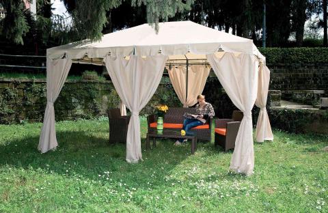 1,0 PZ Di GAZEBO IN ACCIAIO ARMONIA 300X400 CM YF-3246