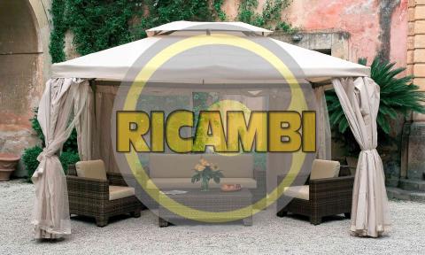 1,0 CF Di SET 4 TELI LATERALI PER GAZEBO SAHARA 300X400 CM