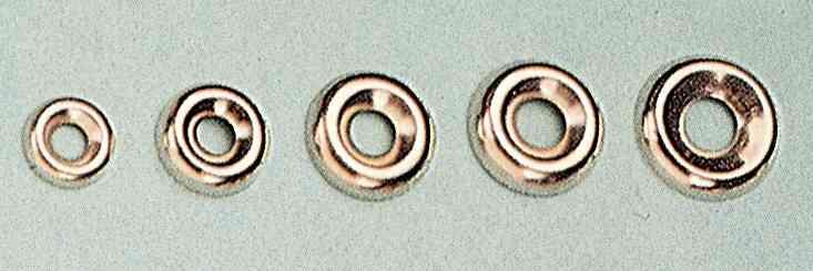 5,0 SC Di SC ORLI SOTTOVITE ACCIAIO NICHELATO 10 MM  50 PZ
