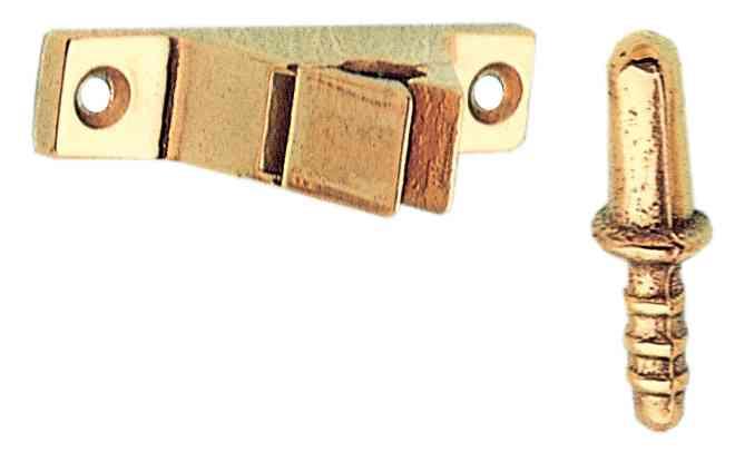 6,0 BL Di BL FERMAPORTA A PINZA OTTONATO