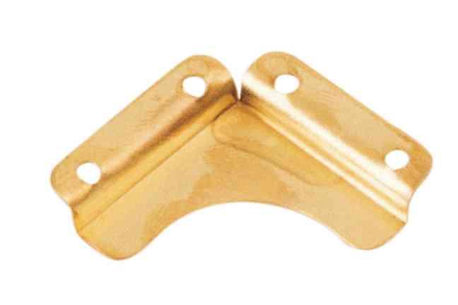 6,0 BL Di BL FERMASPECCHI LISCIO OTTONATO 30X30 MM 4 PZ
