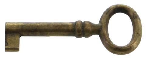 6,0 BL Di BL CHIAVE PER MOBILI 33718 24X56 MM OTTONE ANTICAT