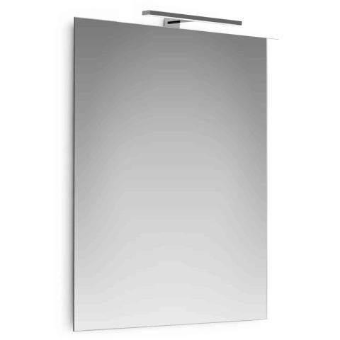 1,0 PZ Di SPECCHIO CON TELAIO LAMPADA LED 30 CM 60X80 CM