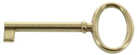6,0 BL Di BL CHIAVE PER MOBILI 33706 OTTONE LUCIDO 2 PZ