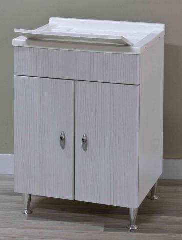 1,0 PZ Di LAVATOIO ANTONELLA 60X50 CM CON SIFONE BIANCO PORT