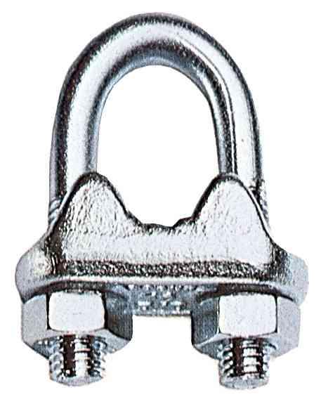 6,0 BL Di BL MORSETTO PER FUNE ACCIAIO D  3 MM  6 PZ*