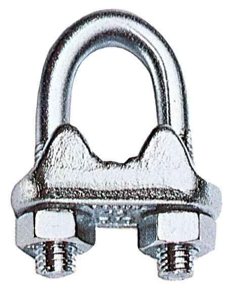 6,0 BL Di BL MORSETTO PER FUNE ACCIAIO D  6 MM  6 PZ*